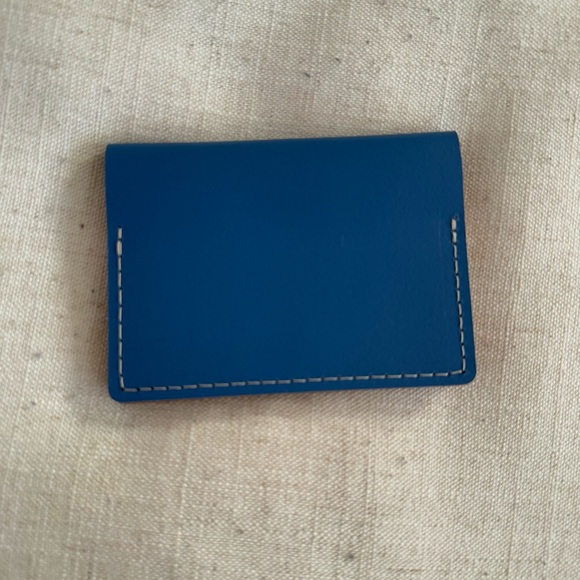 MoMA Primary Colors Recycled Leather Card Holder Wallet (2000) - Picture 4 of 10